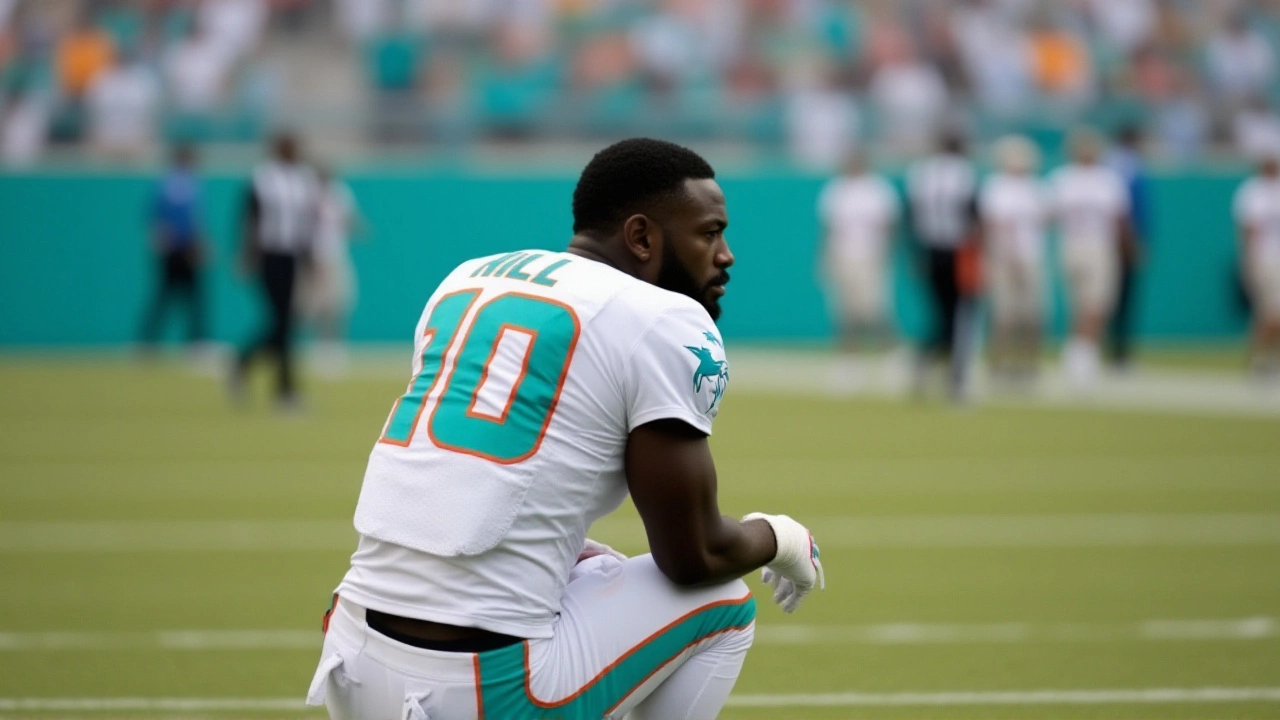 Tyreek Hill's knee injury sidelines Dolphins, sparks offensive overhaul